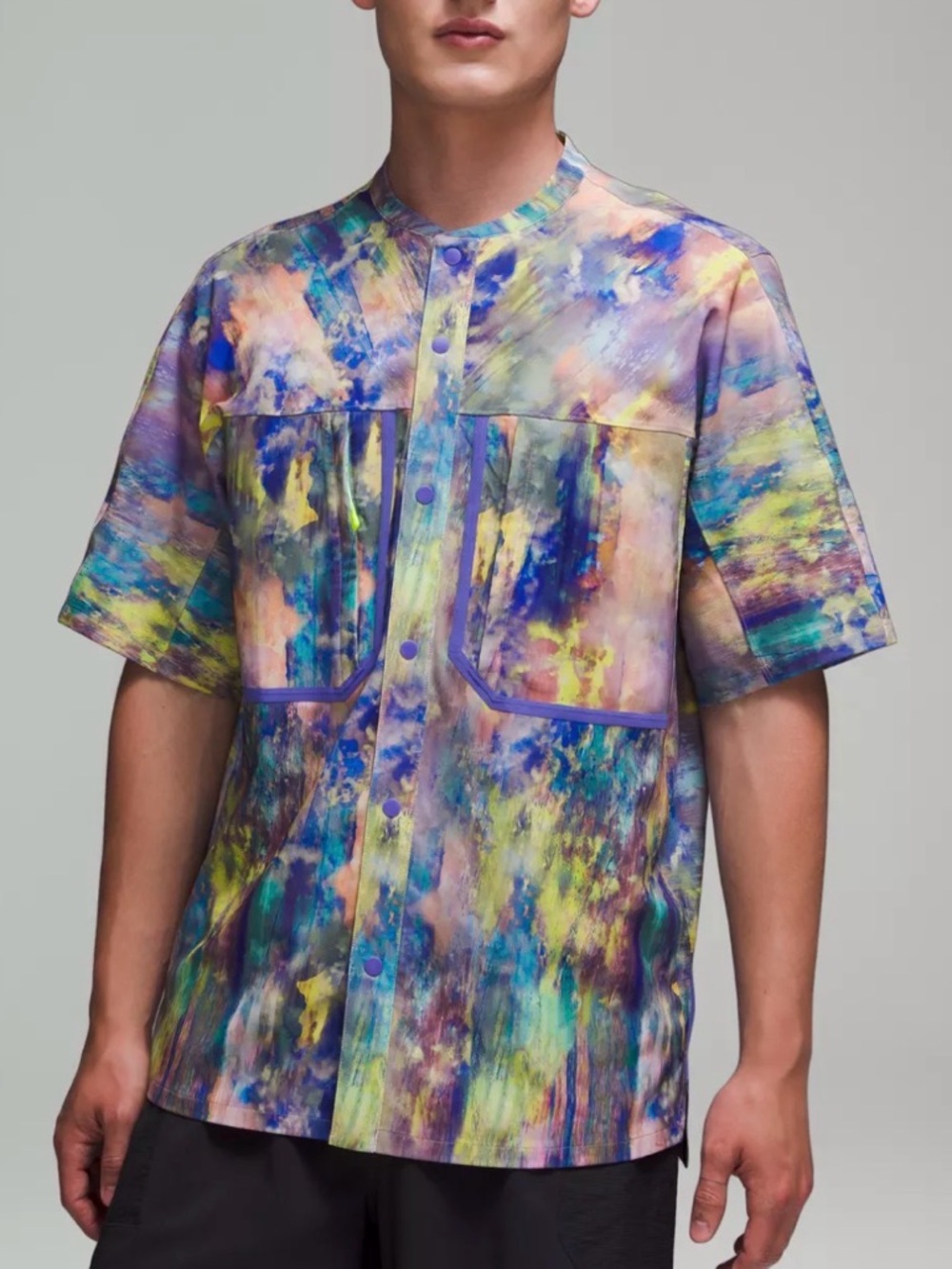 Lululemon Men’s Water-Repellent Hiking Short Sleeve Shirt Altered Nature Small